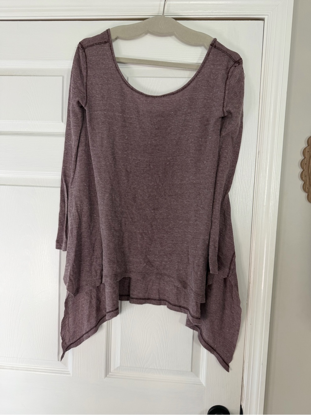 We The Free Scoop Neck Layered Tunic in Mauve